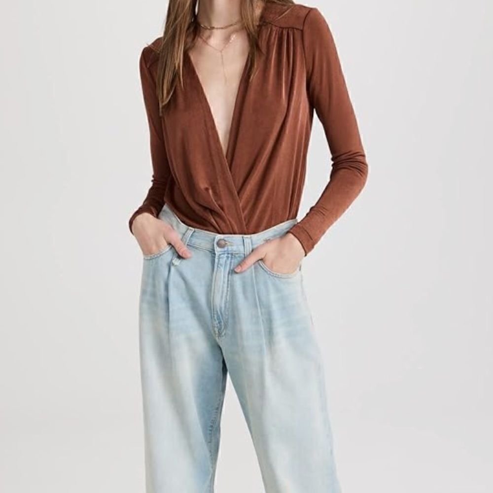 Free People Bodysuit Blouse Festival Top